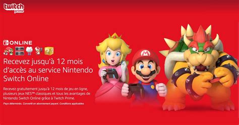1 an gratuit au Nintendo Switch Online pour les membres Amazon/Twitch ...