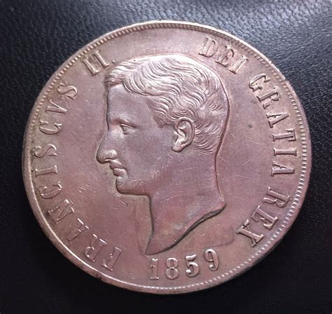 Italy, Kingdom of Two Sicilies. Francesco II di Borbone (1859-1860 ...