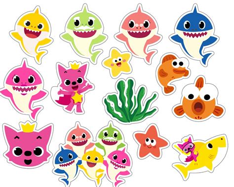 Instant Download Baby Shark Cake Topper Digital File Only - Etsy