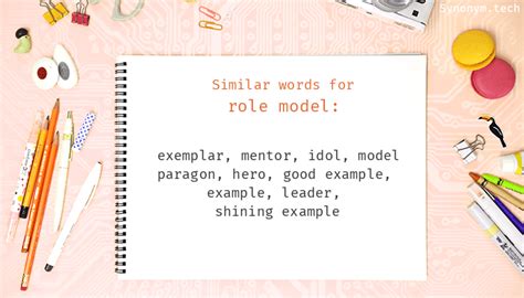 Role model synonyms that belongs to nouns