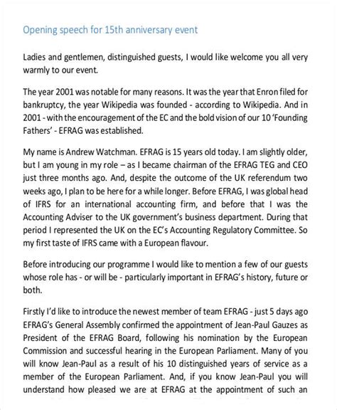 FREE 35+ Speech Examples in PDF | MS Word