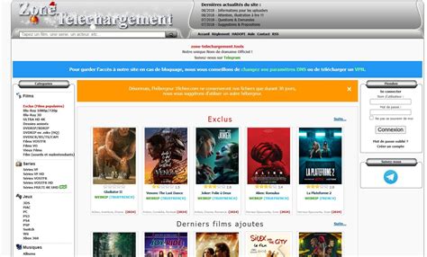 Zone Téléchargement de retour avec une nouvelle adresse ou la fin