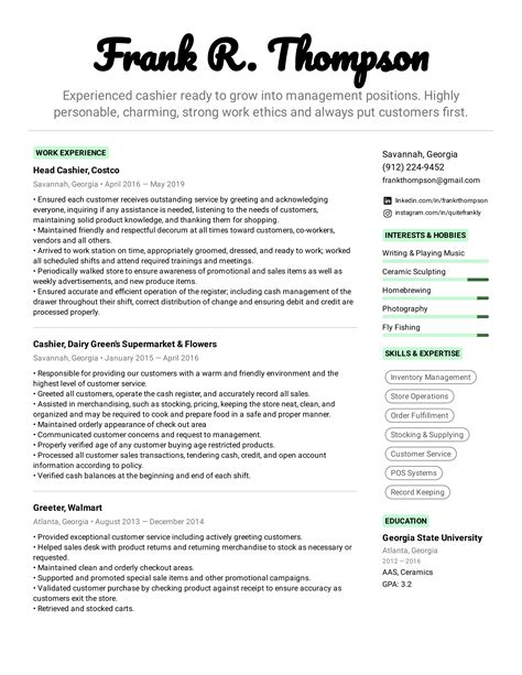 Cashier Resume Example & Writing Tips for 2022
