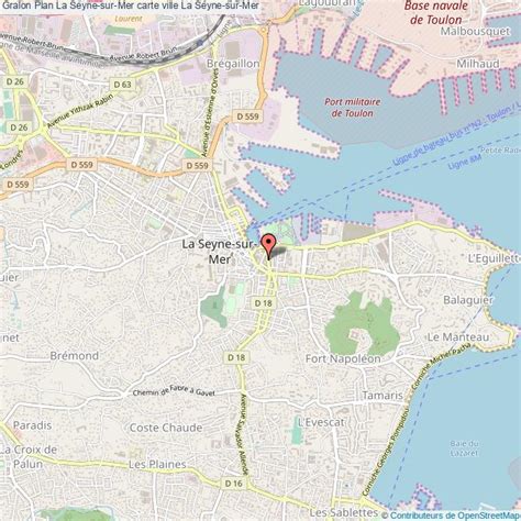 Plan La Seyne-sur-Mer carte ville La Seyne-sur-Mer