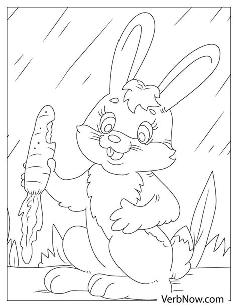 Free RABBIT Coloring Pages for Download (Printable PDF)