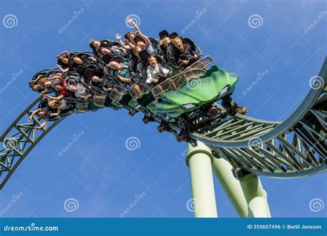 The Rollercoaster Helix in Liseberg, Gothenburg Editorial Photo - Image ...