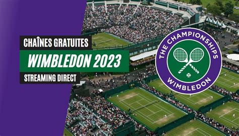 Chaînes TV gratuites où regarder Wimbledon 2023 en streaming direct