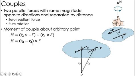 Statics Lecture: Couples