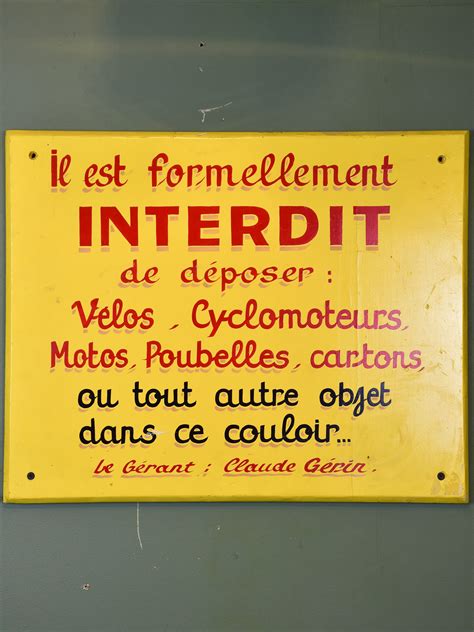 Vintage French sign – Chez Pluie