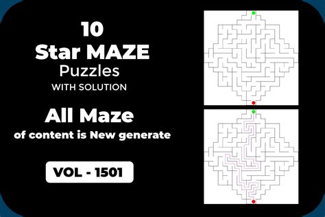 Star Mazes Puzzle Graphic by Unique studio · Creative Fabrica