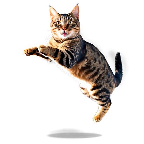 Download Cat Jumping Mid-air Png Ydr | Wallpapers.com