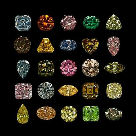 Colored diamonds | Colored diamonds, Gemstones, Diamond