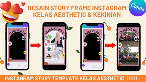 TUTORIAL CARA MEMBUAT DESAIN INSTAGRAM STORY FRAME KELAS AESTHETIC 🤩😍😱 ...