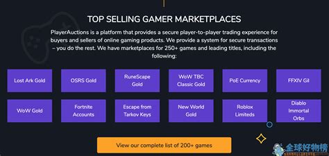 Player Auctions官网,国外游戏交易平台,连接游戏产品买家和卖家-全球好物榜