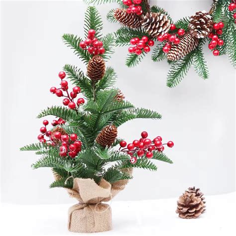 Stcomart 24 inch Christmas Tree with Lights, Tabletop LED Tree for ...
