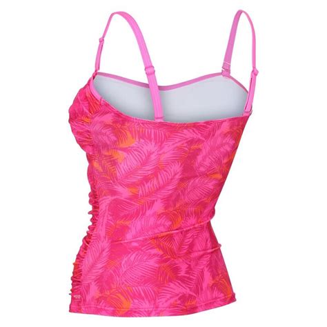 Dames Aceana II Palm Leaf Tankini Top (Fusion Roze) | REGATTA ...