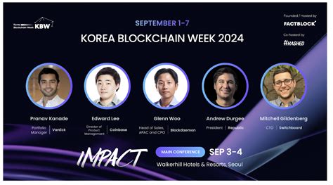 Korea Blockchain Week 2024 Bolsters Its Flagship IMPACT Conference With ...