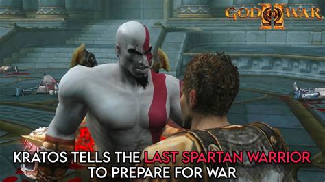 KRATOS TELLS THE LAST SPARTAN WARRIOR TO PREPARE FOR WAR | GOD OF WAR 2 REMASTERED | NG+