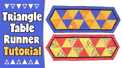 Quilted Triangle Table Runner Tutorial - No Binding!