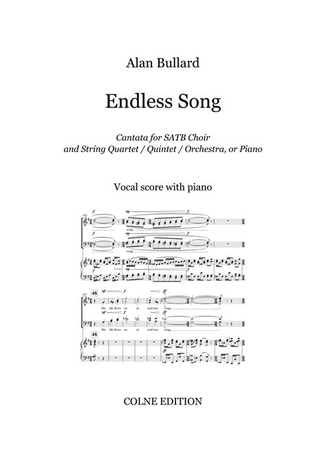 Endless Song - cantata for choir and strings (or piano) - vocal score ...