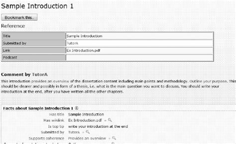 Example introduction with a factbox which gives a summary of the ...