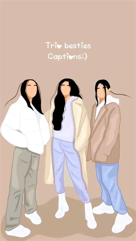 trio besties caption!!;) | Instagram captions for friends, Instagram ...