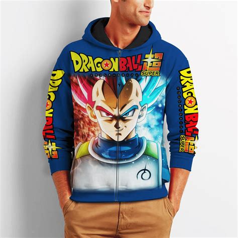 Prince Vegeta Zip Dragon Ball Z Hoodie | Dragon Ball Z Shop