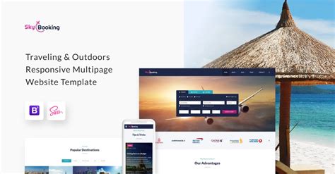 SkyBooking - Modèle de site Web de réservation de vols HTML5