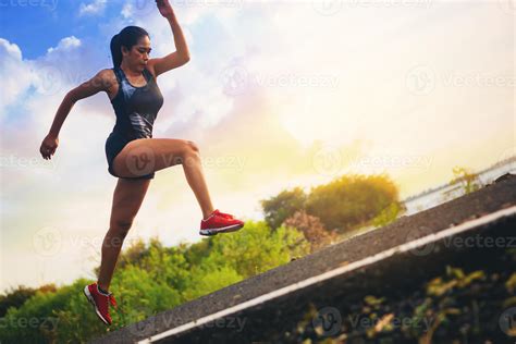 Woman Runner Running