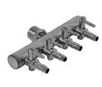 4 Way Steel Air Tap Manifold 18mm Inlet 4mm Outlet CA – S&C Koi