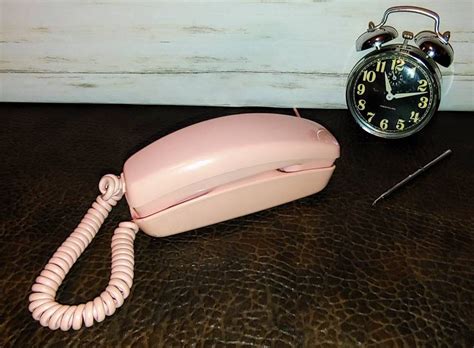 Vintage Western Electric Pink Telephone Trimline Rotary Dial | Etsy ...