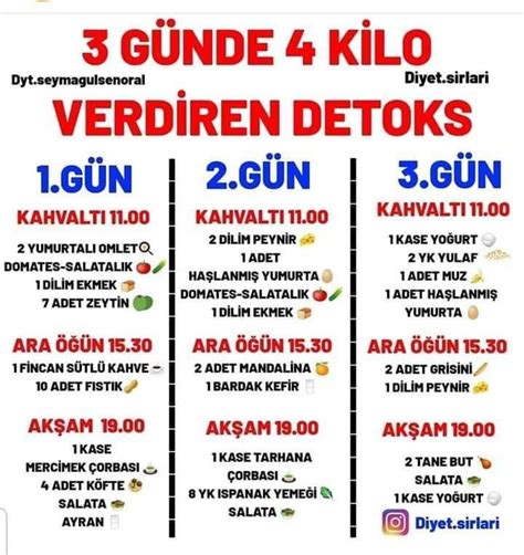 sonay gündüz adlı kullanıcının Diyet panosundaki Pin | Diyet ...