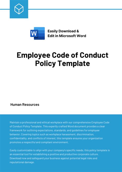 Employee Code of Conduct Policy Template - Expert Policy Templates