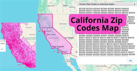 California Zip Codes Map - Gallery
