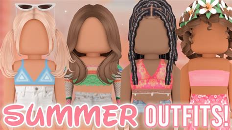 AESTHETIC ROBLOX SUMMER OUTFITS! *WITH CODES + LINKS* | BLOXBURG BROOKHAVEN BERRY AVENUE
