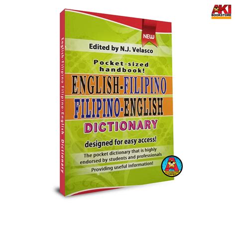 AUTHENTIC English Filipino Filipino English Dictionary Easy Access ...