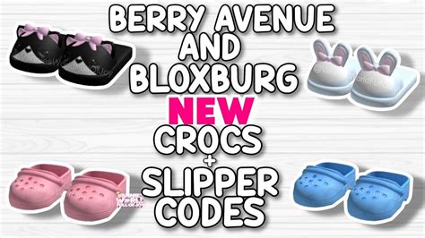 New Crocs and Slipper Codes for Bloxburg and Roblox Games