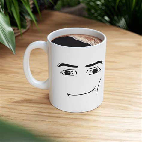 Roblox Man Face Mug 11oz Double Sided Ceramic Mug Gamer Roblox Face Mug ...