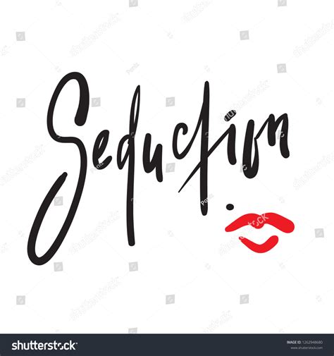 Seduction Simple Motivational Quote Stock Vector (Royalty Free) 1262948680