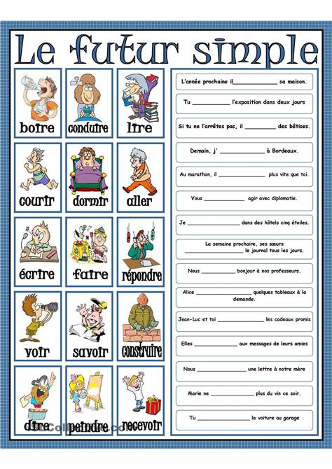 Le futur simple | Futur simple, French expressions, Futur simple français