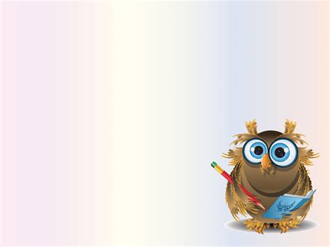 Sweet Owl Teacher Backgrounds - Animals, Educational Templates - Free ...