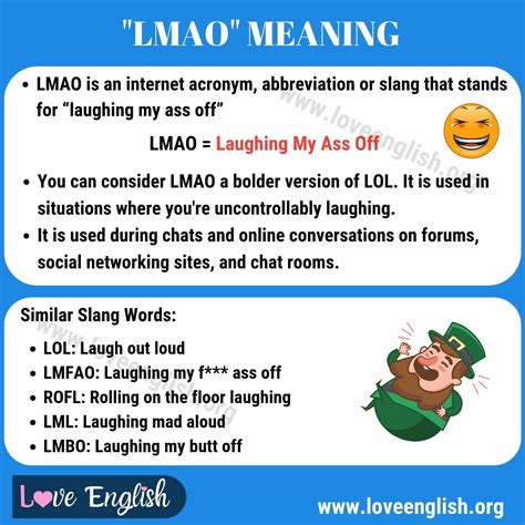 LMAO Meaning: What does the Hilarious Internet Acronym Mean? - Love English