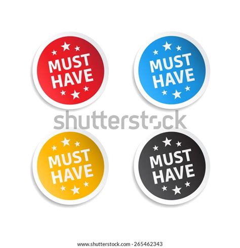 Must Have Stickers Stock Vector (Royalty Free) 265462343 | Shutterstock