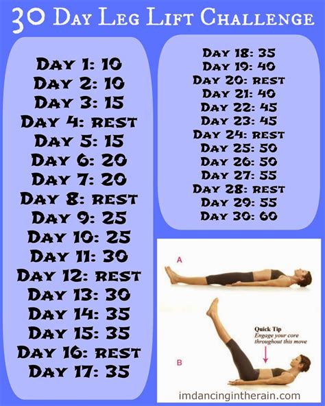 Leg lift challenge – Artofit