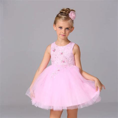baby girl summer dress up costume for kids pink princess girls dance ...