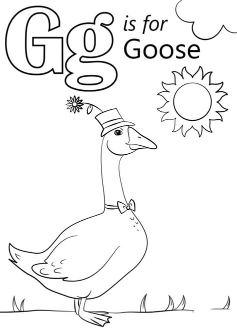 Letter G Coloring Pages - Free Printable Coloring Pages for Kids