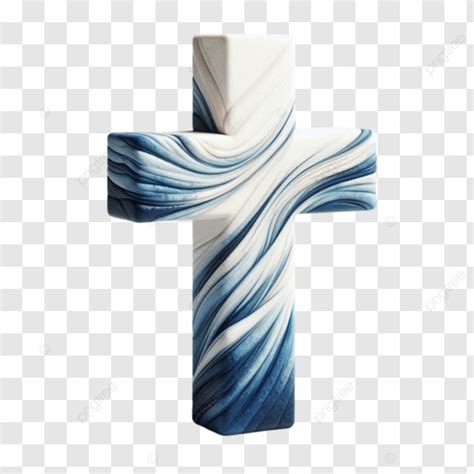 3d White Andd Blue Color Cross Of Christian, 3d White Andd Blue Color ...