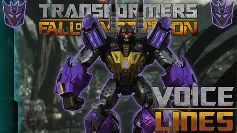 Transformers: Fall of Cybertron - Sharpshot Voice Lines