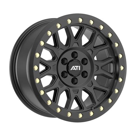 AT-01 17X8.5 HYBRID BEADLOCK WHEEL - BLACK (6X114.3)