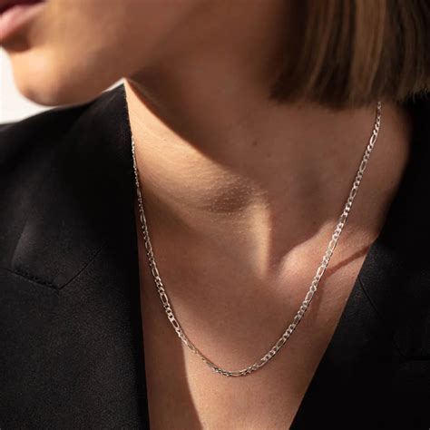 J Figaro Silver Chain For Women – The Silver Essence